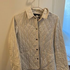 Burberry quilted white  jacket